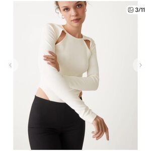 & Other Stories Cream body suits